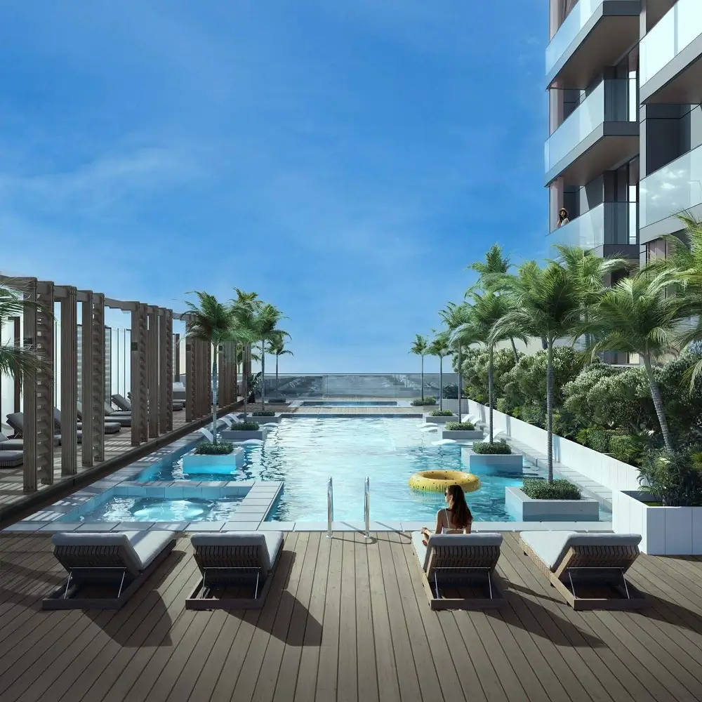 Salt water pool-Q GARDENS LOFTS